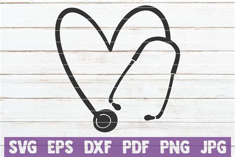 Download Stethoscope Heart SVG File - SVG Design Files