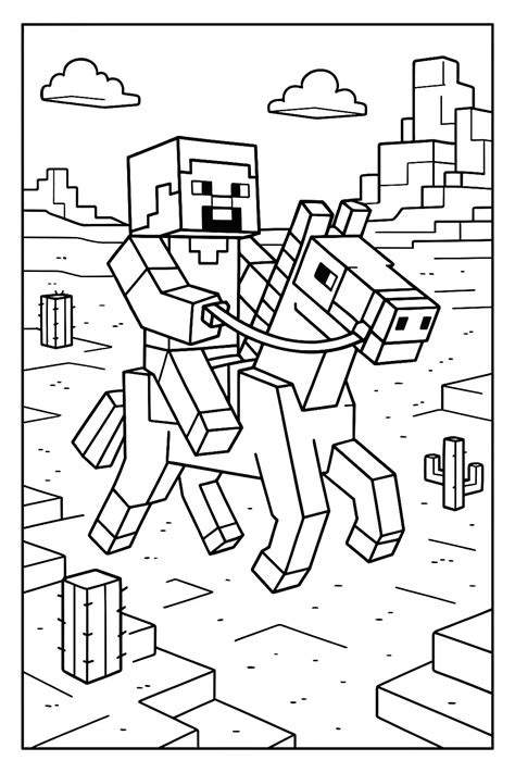 Steve Coloring Page