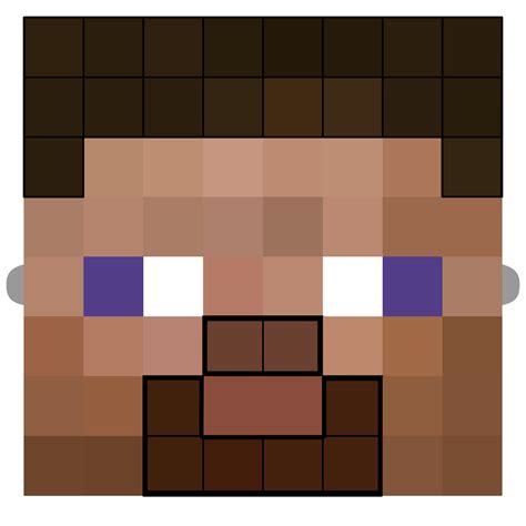 Steve Minecraft Head Printable