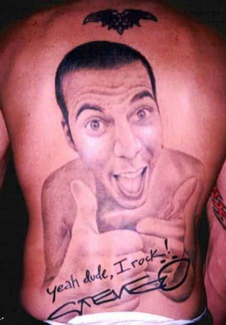 Steve O Back Tattoo