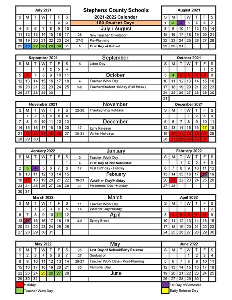Stevens Academic Calendar