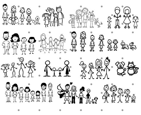 Download Stick Family Cut Images