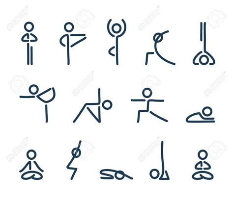Stick Figure Yoga Poses