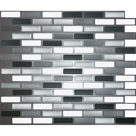 StickIt Tiles DBL Brown Marble Peel and Stick It 11.25X10 (4Pack) The Home Depot Canada