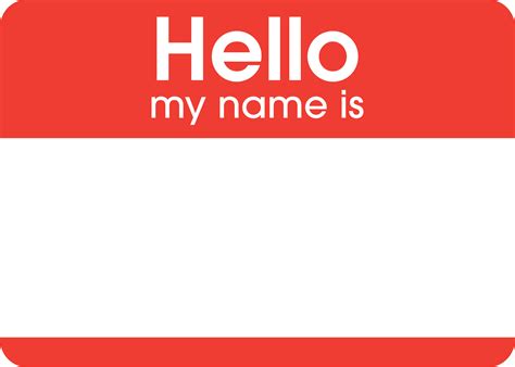 "Hello my name is.." Sticker Set 1.000 Pcs. Sticker Hustler