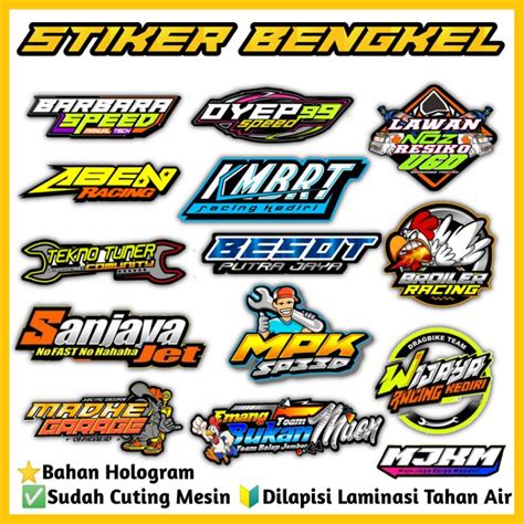 Sticker Bengkel Motor