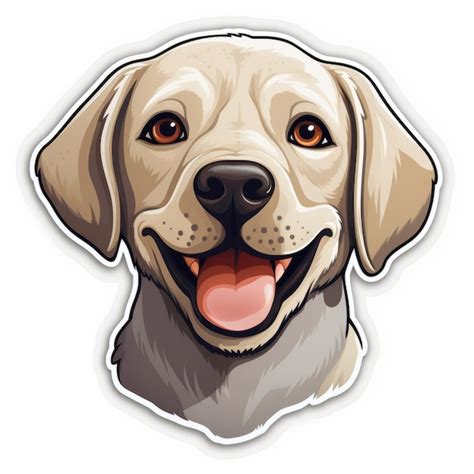 Sticker Car Yellow Lab