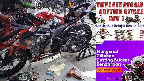 Sticker Cutting Desain Motor