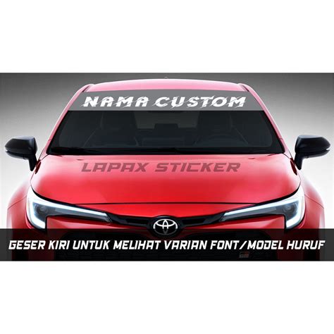 Sticker Cutting Kaca Mobil