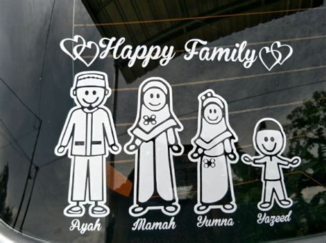 Sticker Family Di Mobil