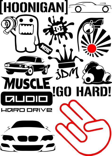 Sticker For Car Vector