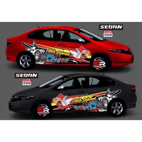 Sticker Mobil Sedan
