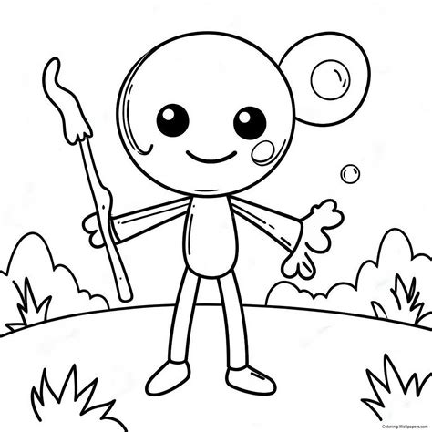 Stickman Bomb Coloring Pages