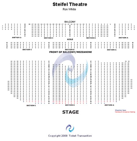 Stiefel Theater Seating Chart