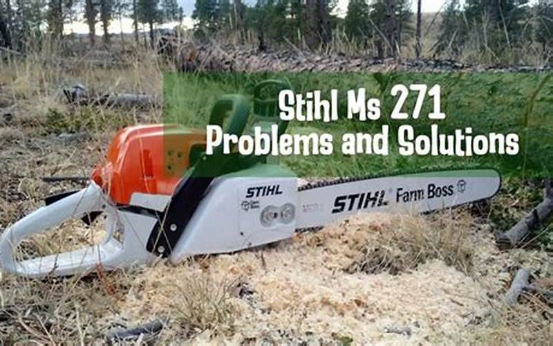 Stihl Ms 271 Power Problems