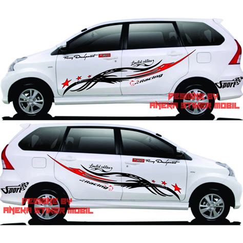 Stiker Avanza Putih