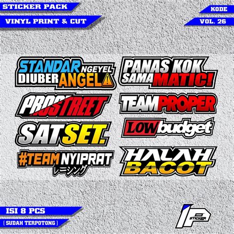 Stiker Balap Motor