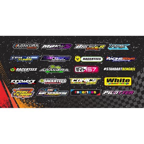 Stiker Bengkel Balap