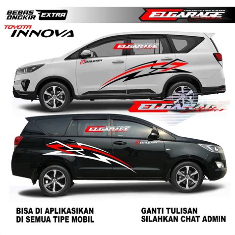 Stiker Body Mobil Innova
