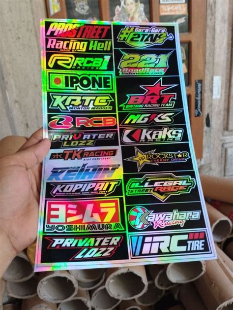 Stiker Drag Bike Racing