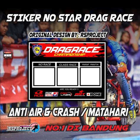 Stiker Drag Race Mobil
