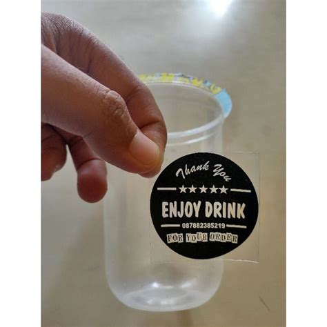 Stiker Gelas Plastik Indonesia