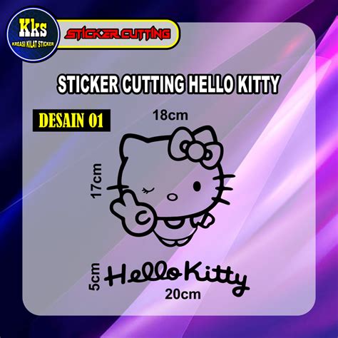 Stiker Hello Kitty Motor