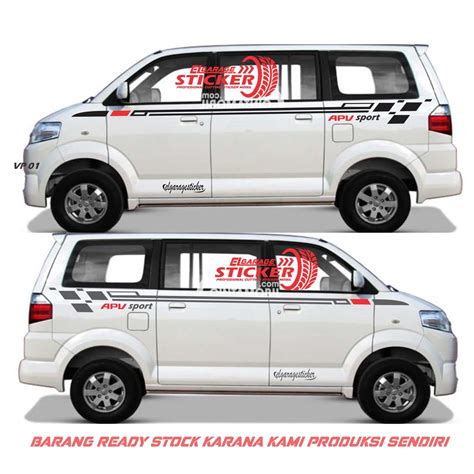Stiker Mobil Apv