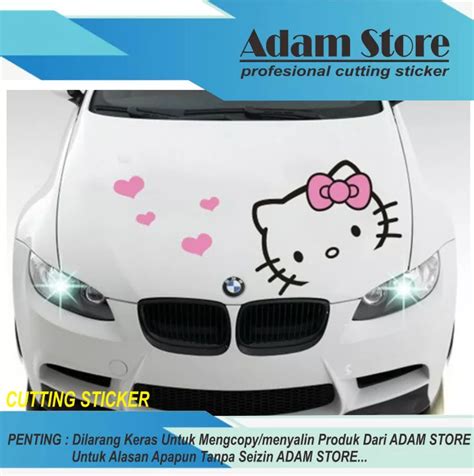 Stiker Mobil Hello Kitty