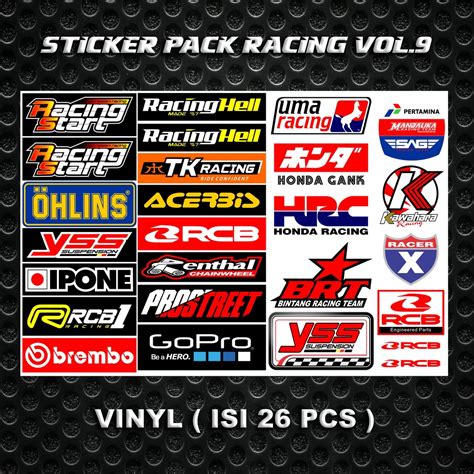 Stiker Motor Balap