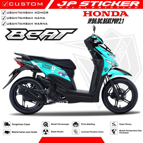 Stiker Motor Beat Pop