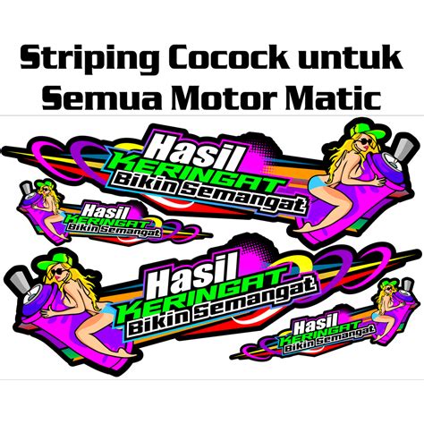 Stiker Motor Matic