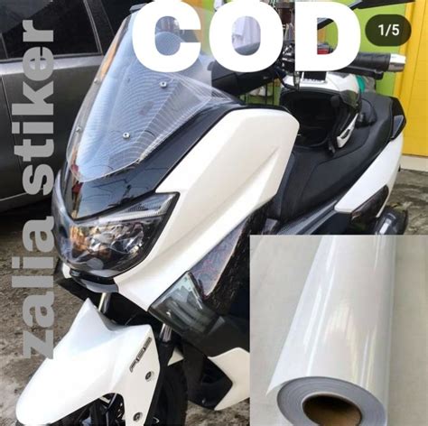 Stiker Motor Putih
