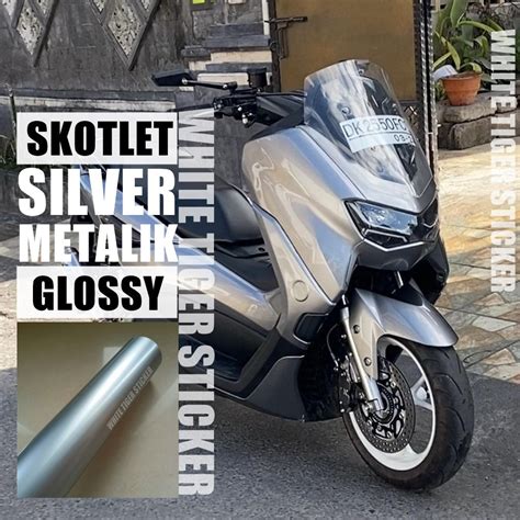Stiker Motor Silver