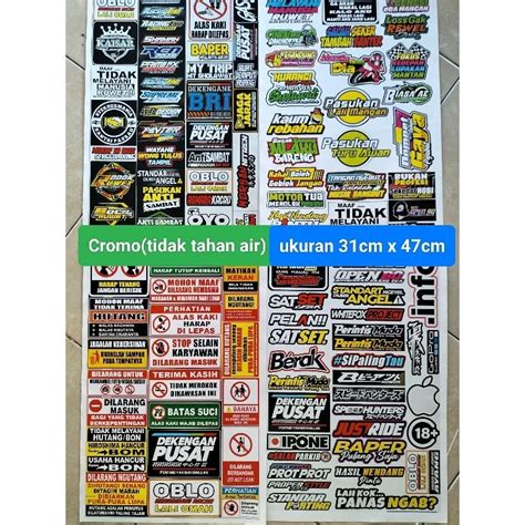 Stiker Motor Sport