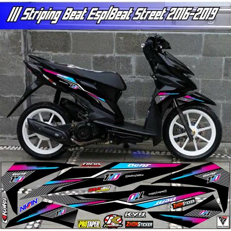 Stiker Racing Motor Beat