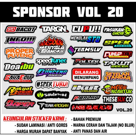 Stiker Sponsor