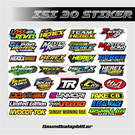 Stiker Stiker Motor