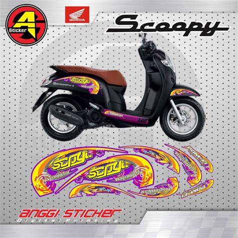 Stiker Striping Motor Scoopy