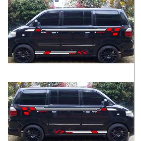 Stiker Variasi Mobil Apv
