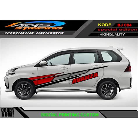 Stiker Variasi Mobil Avanza