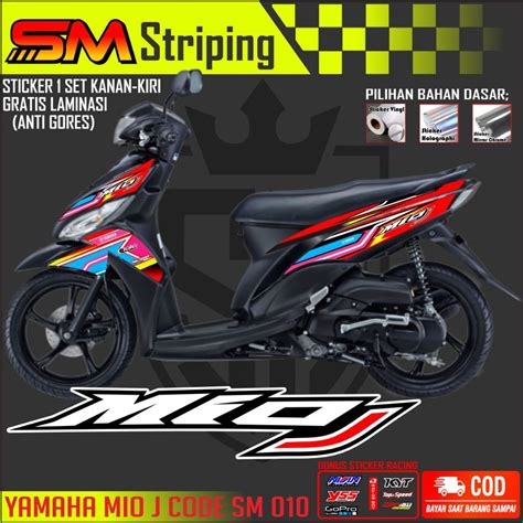 Stiker Variasi Motor Mio J