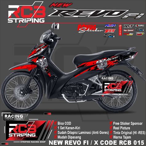 Stiker Variasi Motor Revo