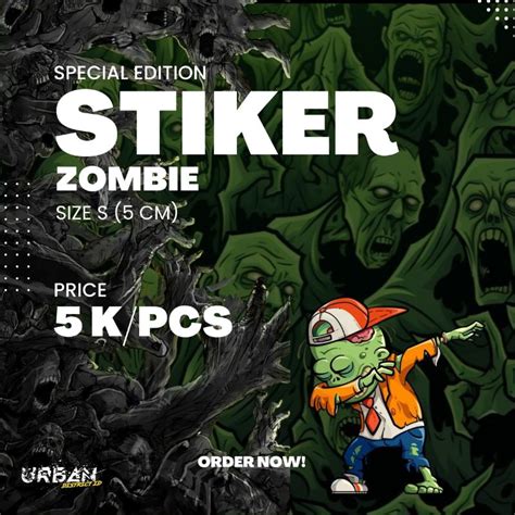Stiker Zombie Motor