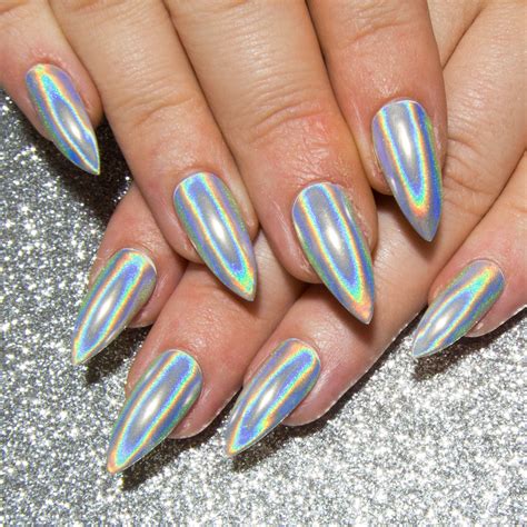 Stiletto Nails Holographic: The Latest Nail Trend In 2023
