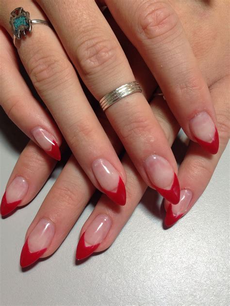 Stiletto Nails Red French
