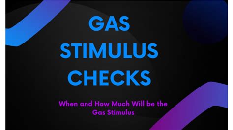 Stimulus Checks For Gas