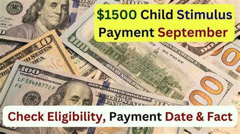 Stimulus Child Monthly Payment