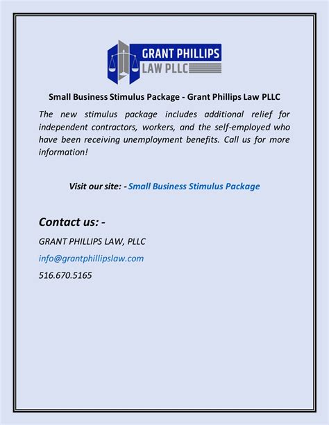 Stimulus Package For Small Business