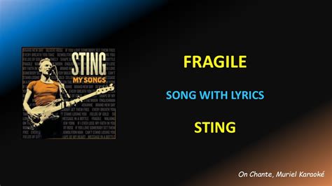 Sting Fragile Lyric